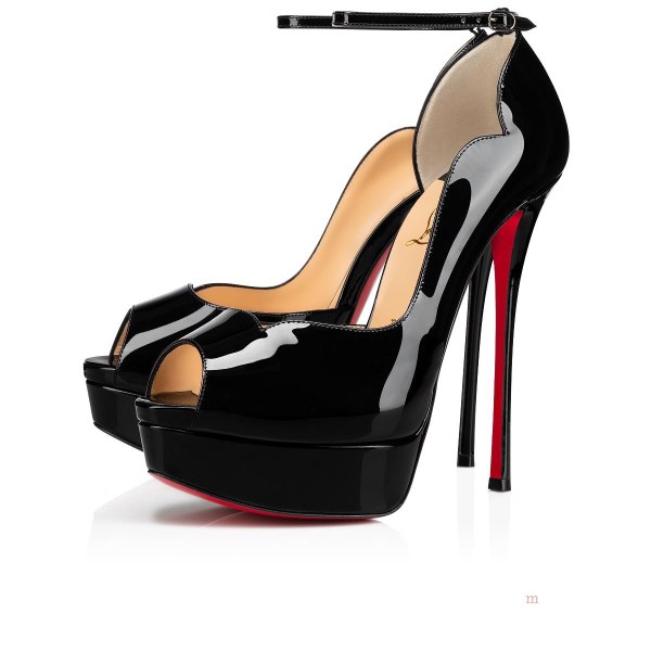 Christian Louboutin Round Chick Alta Pumps Dam Svarta | 04136BUWR